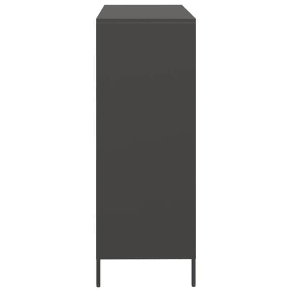 Maison Exclusive - Svart hög buffé 101,5x39x103,5 cm stål
