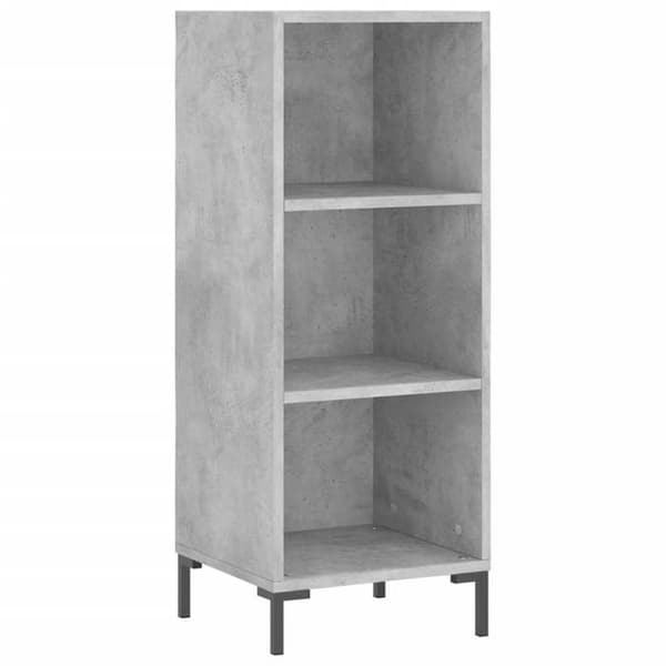 Maison Exclusive - Buffé grå betong 34,5x32,5x90 cm ingenjörsträ