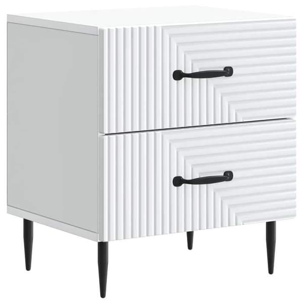 Maison Exclusive - Natbord 2 dele Hvid 43 x 34,5 x 47,5 cm