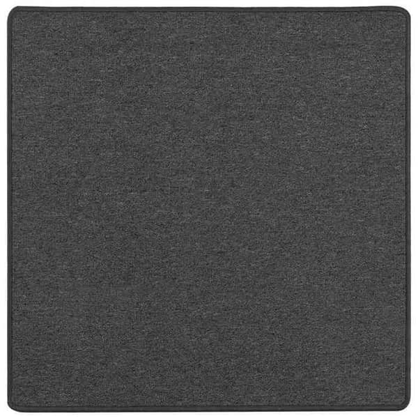 Maison Exclusive - Tummanharmaa käytävämatto 100 x 100 cm 100% polypropeeni