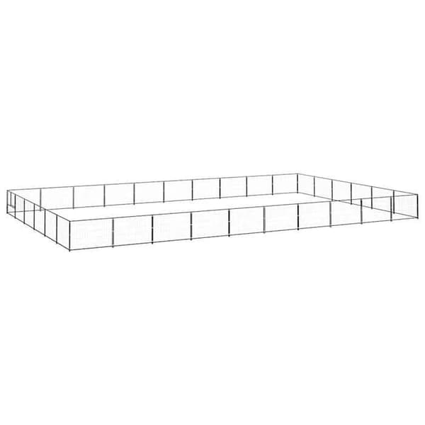 Chenil - Exklusivt hus - 60 m² - Robust stål - Svart Svart