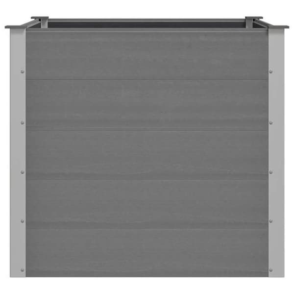 Maison Exclusive - Nostettu puutarhavuode WPC 100x100x91 cm Harmaa