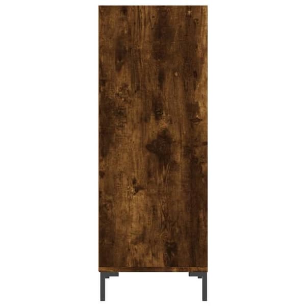 Maison Exclusive - Buffé ek rökig 34,5x32,5x90 cm ingenjörsträ