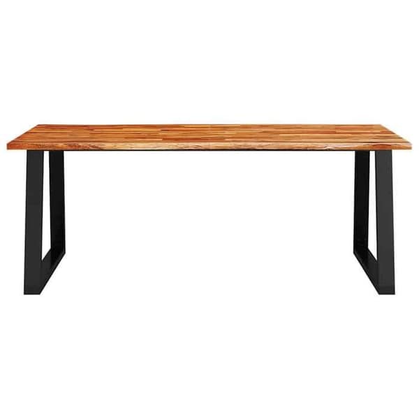 Maison Exclusive - Spisebord 200x90x75 cm i solid akacietræ med skarp kant