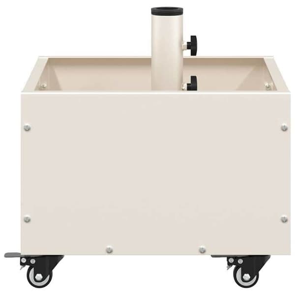 Maison Exclusive - Hvid parasolfod 45 x 45 x 45 cm Stål