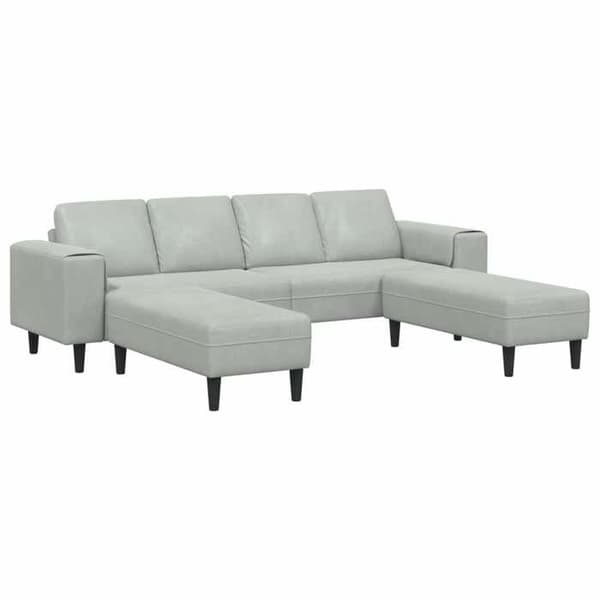 Maison Exclusive - 3-delars soffgrupp i ljusgrått Ljusgrått