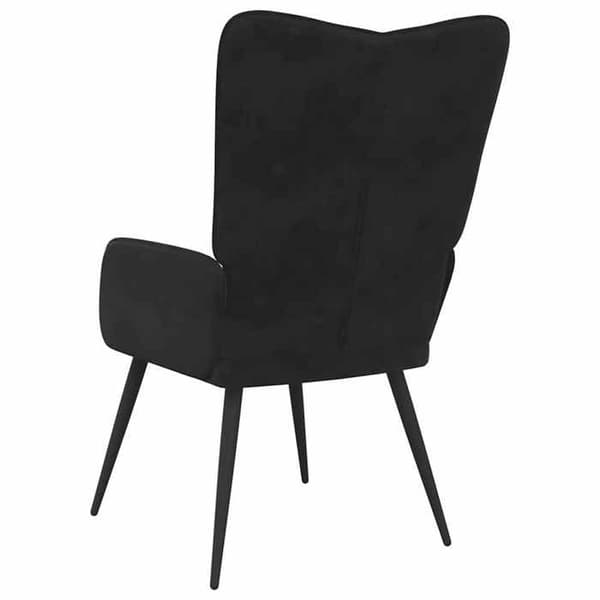 Stole & Relaxstole - MAISON EXCLUSIVE - Relaxstol - Sort - Velour - Stålramme Svart