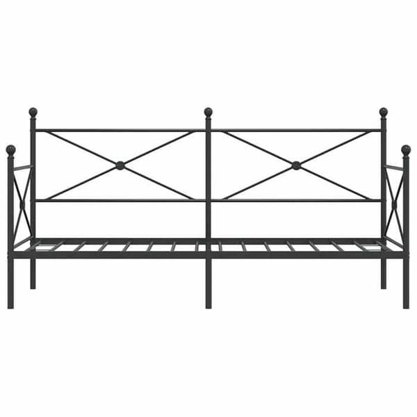 Maison Exclusive - Sengebund uden madras sort 75x190 cm stål