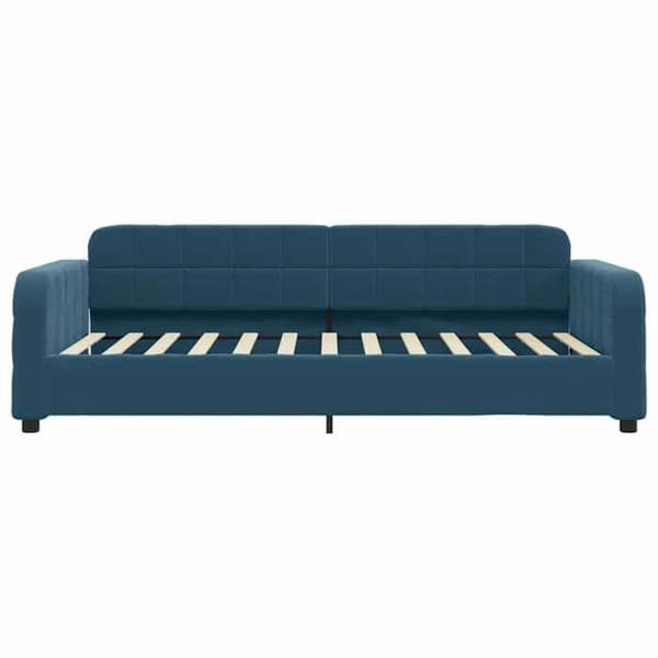 Maison Exclusive - Sininen 100x200 cm samettipäivävuode patjalla