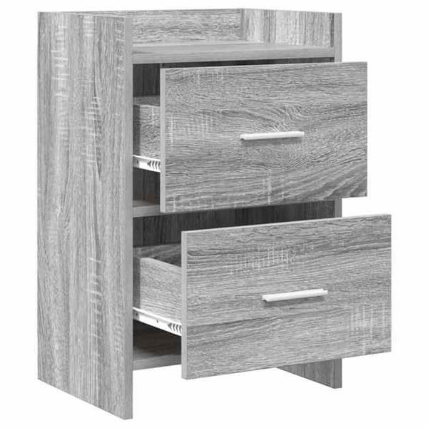 Maison Exclusive - Sängbord 2 st Sonoma grå 40 x 30 x 60 cm
