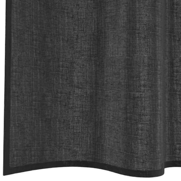 Voilage - MAISON EXCLUSIVE - 2 dele - Sort - Polyester - Gennemtræk Svart