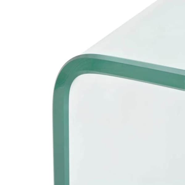 Maison Exclusive - Soffbord 98x45x30 cm Transparent härdat glas Transparent