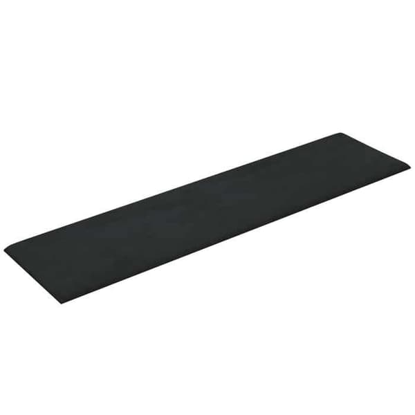Maison Exclusive - Väggmonterad sänggavel 12 pc Svart Sammet Svart