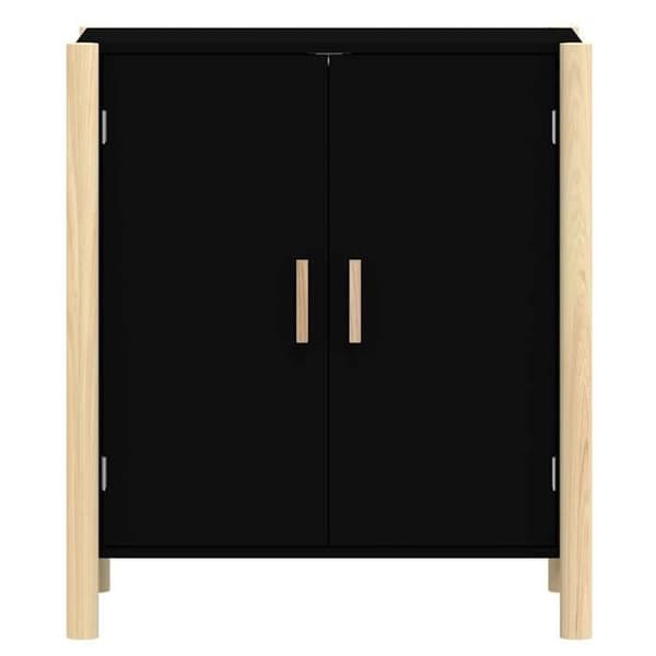 Maison Exclusive - Buffé Svart 62x38x70 cm Ingenjörsträ
