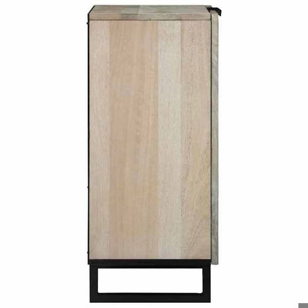Buffé - EXKLUSIVT HEM - 60 x 33,5 x 75 cm - Massivt mangoträd - Vit - Rymlig förvaring Vit