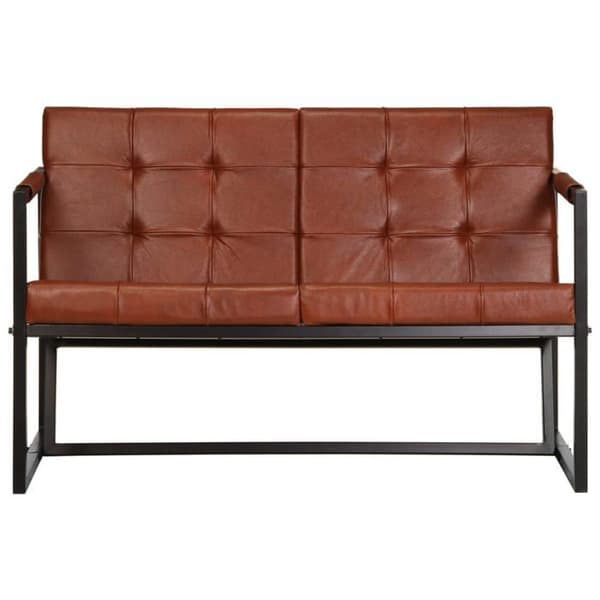 Maison Exclusive - 2-personers sofa i ægte gedeskind, brun brun