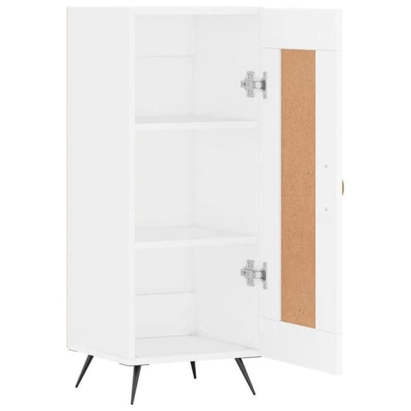 Maison Exclusive - Hvidt buffet 34,5x34x90 cm ingeniørtræ Vit