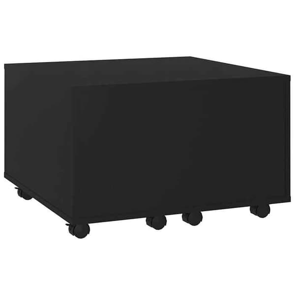 Maison Exclusive - Sort sofabord 60x60x38 cm ingeniørtræ Svart