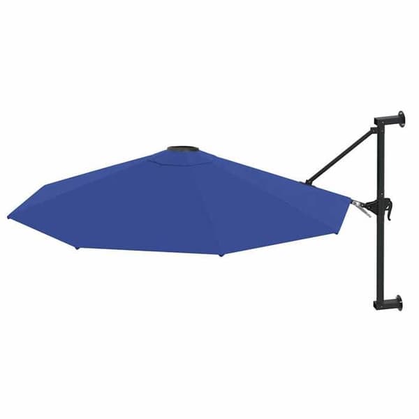 Maison Exclusive - Väggparasol med metallstolpe 300 cm Blå