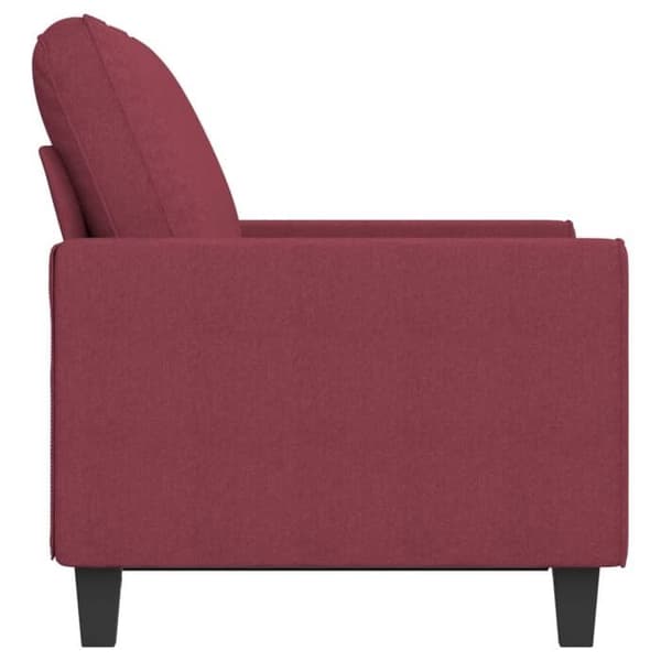 Maison Exclusive - 2-sitssoffa Röd vinröd 120 cm Tyg