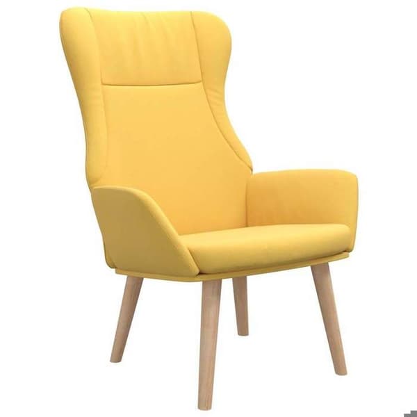 Maison Exclusive - Avkopplingsstol Gul senap Tyg