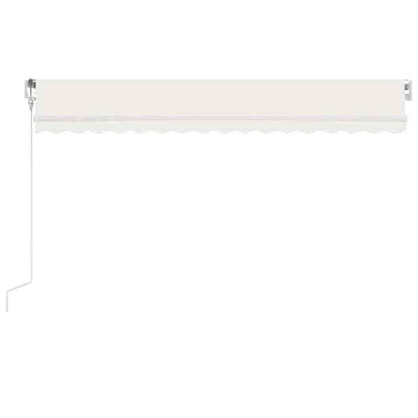 Maison Exclusive - Automatisk markis med vindsensor och LED 450x350 cm Kräm Grädde