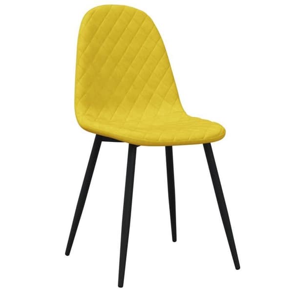 Maison Exclusive - Matstolar set om 4 Senapsgul Sammet