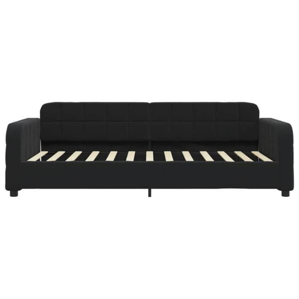 Maison Exclusive - Dagbädd med svart madrass 90x200 cm sammet