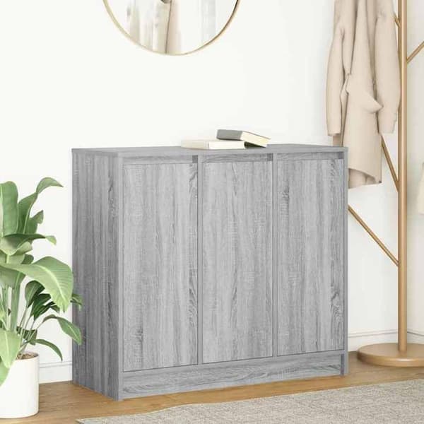Maison Exclusive - Buffé Sonoma Grå 85x34x76 cm Ingenjörsträ