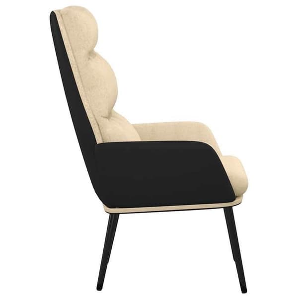 Maison Exclusive - Afslapningsstol Creme Stof