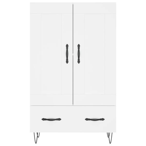 Maison Exclusive - Buffé hög vit 69,5x31x115 cm ingenjörsträ