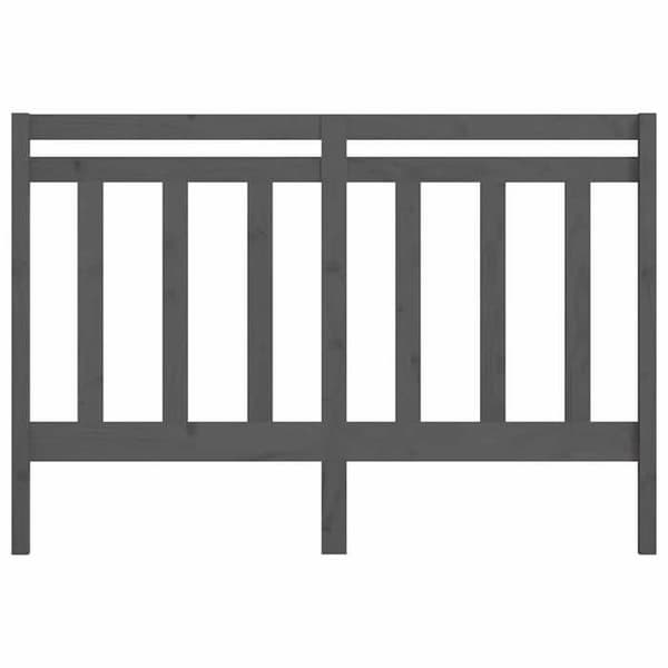 Maison Exclusive - Hovedgærde Grå 146x4x100 cm Massivt fyrretræ Grå