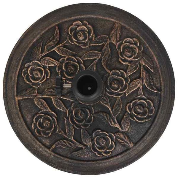 Aurinkovarjon jalusta - MAISON EXCLUSIVE - Pyöreä pronssi - 9 kg - Ø 57 mm (sov. 38/48) - Lukituspultti Brons
