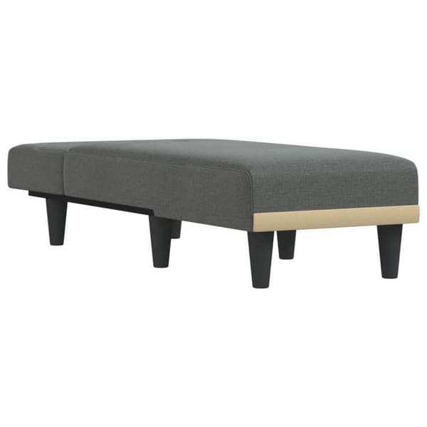 Maison Exclusive - Mörkgrå chaise longue i tyg
