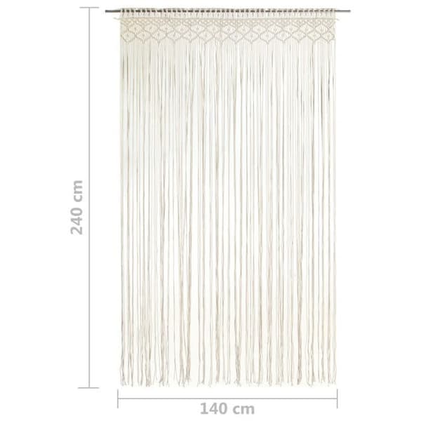 Maison Exclusive - Makramee-verho 140x240 cm Puuvilla