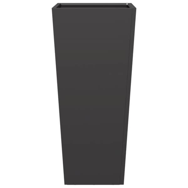 Maison Exclusive - Svart blomlåda 35x35x75 cm stål