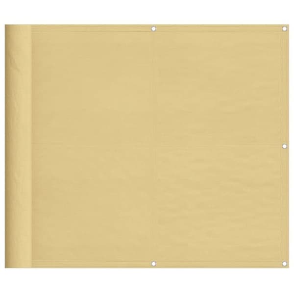 Maison Exclusive - Balkon skærm sand 90x500 cm 100% polyester oxford sand