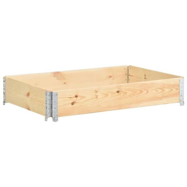 Maison Exclusive - Upphöjd planteringslåda 80x120 cm i solid furu