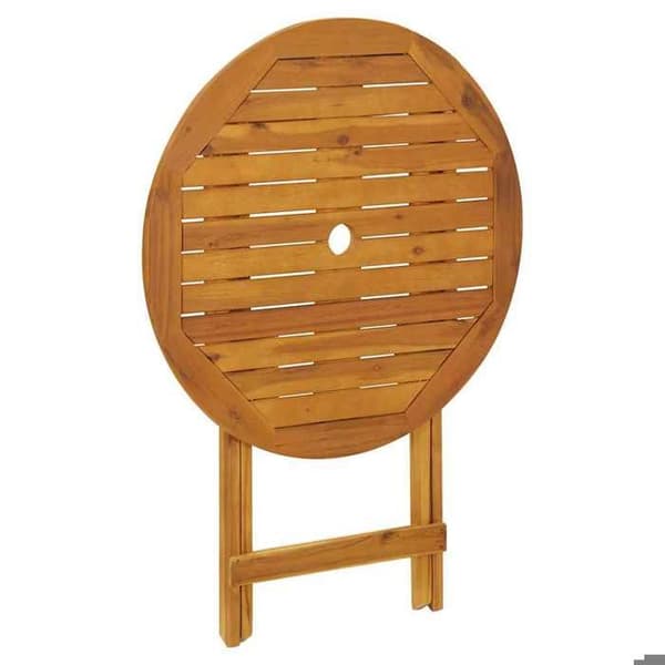 Maison Exclusive - Fällbord för trädgård 70 cm i solid akaciaträ