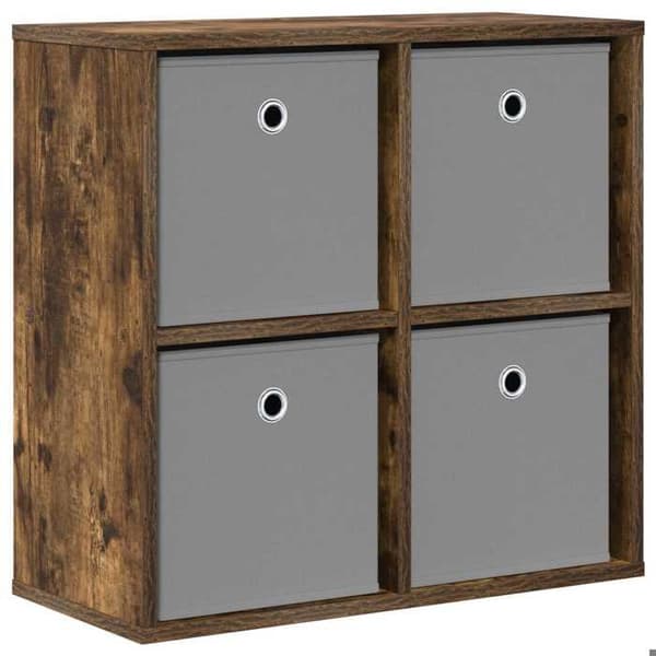 Buffet - EKSKLUSIVT HUS - 59,5 x 27 x 57 cm - Røget eg - Spånplade - Pladsbesparende Rökt ek