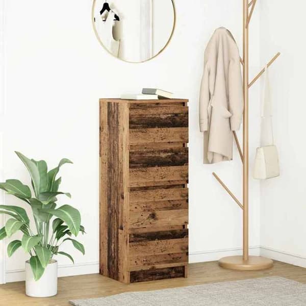Maison Exclusive - Buffé gammalt trä 37,5x35x99 cm ingenjörsträ