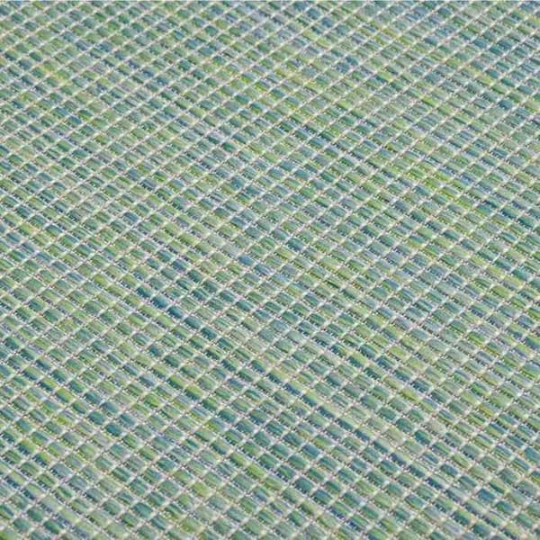 Maison Exclusive - Ulkokäyttöön tarkoitettu matto, litteä kudos 80x150 cm Turkoosi