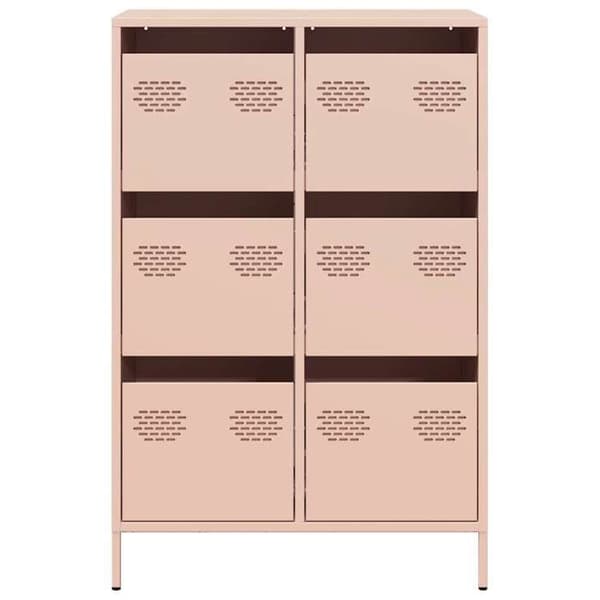 Maison Exclusive - Høj buffet rosa 68x39x101,5 cm stål