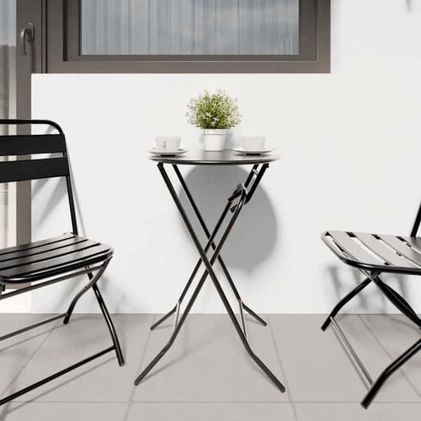 Maison Exclusive - Anthracite-puutarhapöytä 50 x 50 x 72 cm Metalli antracit