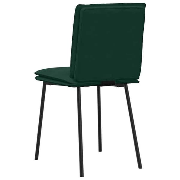 Maison Exclusive - Spisestole sæt af 2 Mørkegrøn Velour Mörkgrön