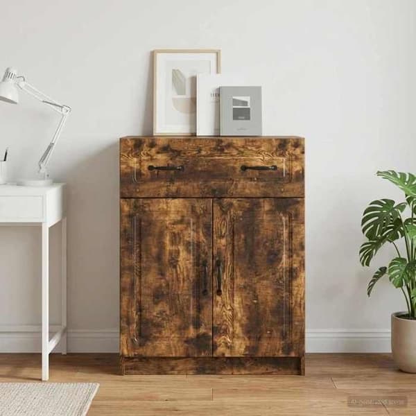 Maison Exclusive - Buffet Røget Eg 66 x 34,5 x 87 cm Ingeniørtræ