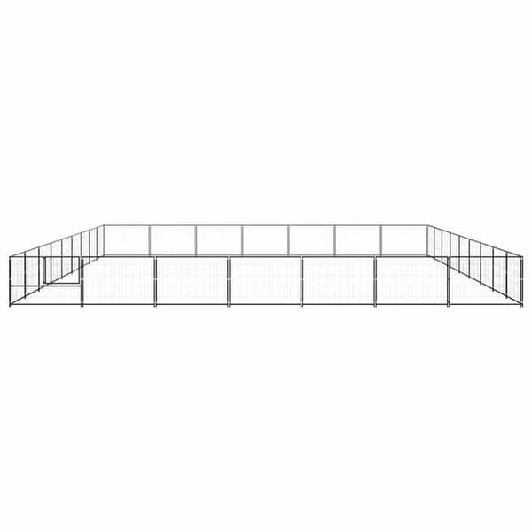 Chenil - Eksklusivt Hus - 63 m² - Robust Stål - Låselig Dør Svart