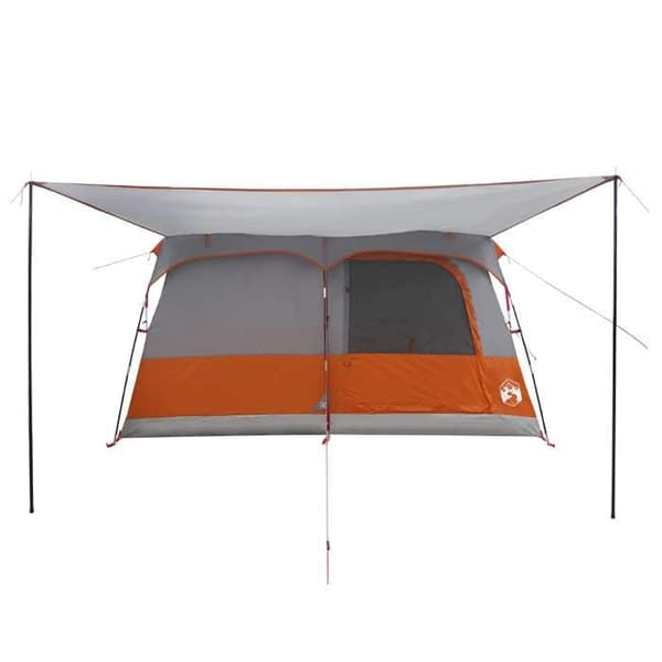 Maison Exclusive - Perheteltta 5 hengelle Harmaa ja oranssi Polyesteri