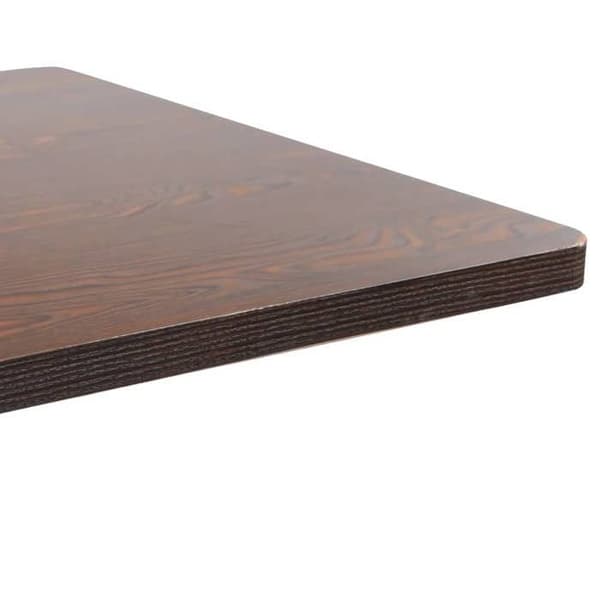 Maison Exclusive - Mörkbrun bistrobord 80x80 cm MDF