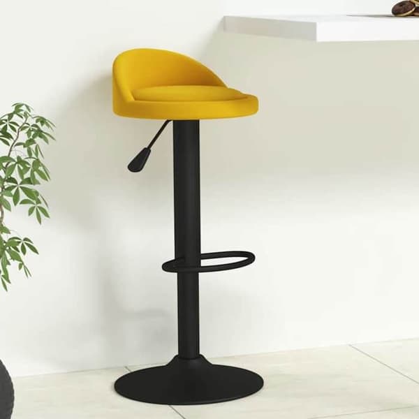 Maison Exclusive - Gul sammet barstol